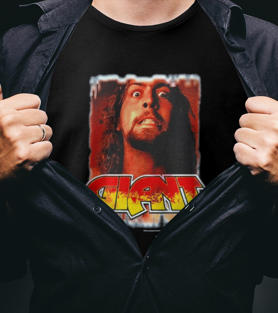 Andre Giant NWo Wrestling Iconic Giant Text And Intense T-Shirt