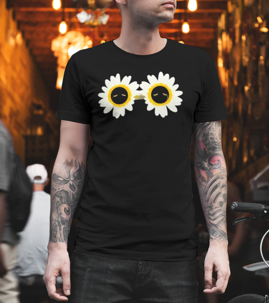 Arcade Fire Flower Power Daisy Sunglasses T-Shirt