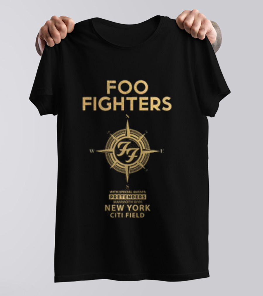 Foo Fighters Citi Field East Coast Tour Collaboration T-Shirt