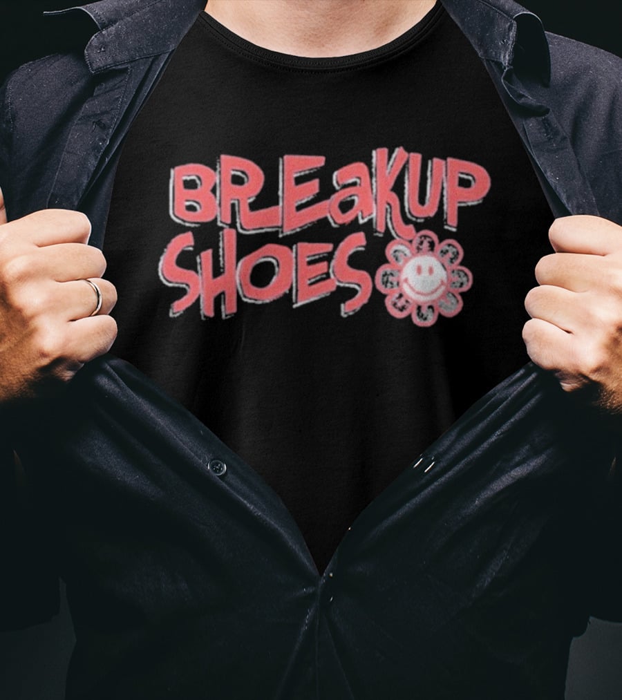 Breakup Shoes Smiley Flower Face T-Shirt