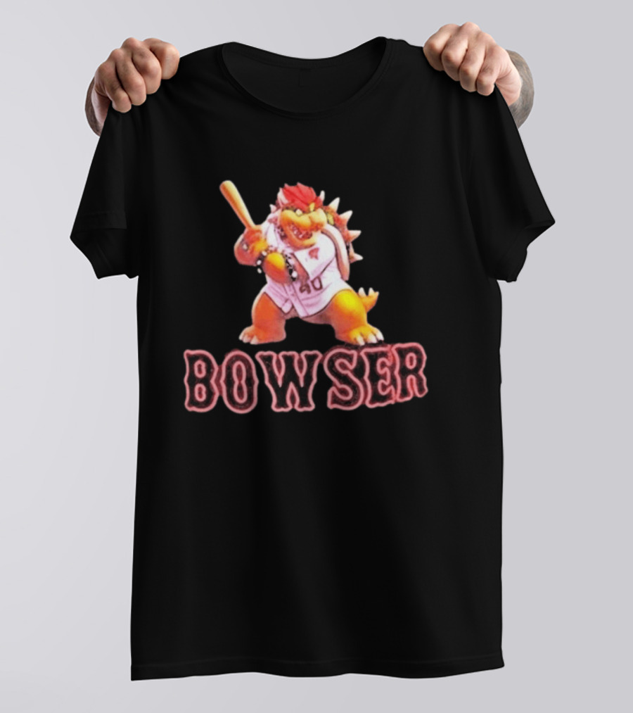 Bowser Baseball Character Caleb Durbin 40 T-Shirt