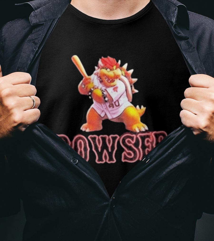 Bowser Baseball Character Caleb Durbin 40 T-Shirt