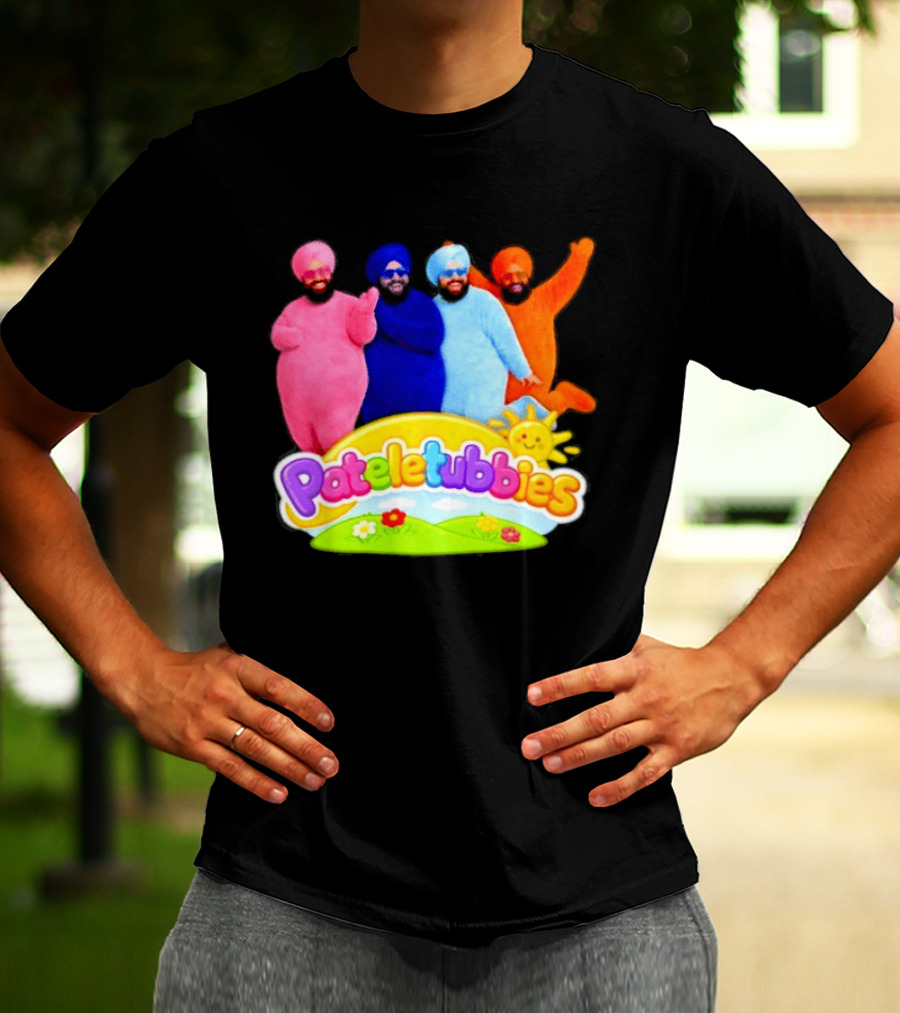 Pateletubbies Indian Characters With Colorful Outfits T-Shirt