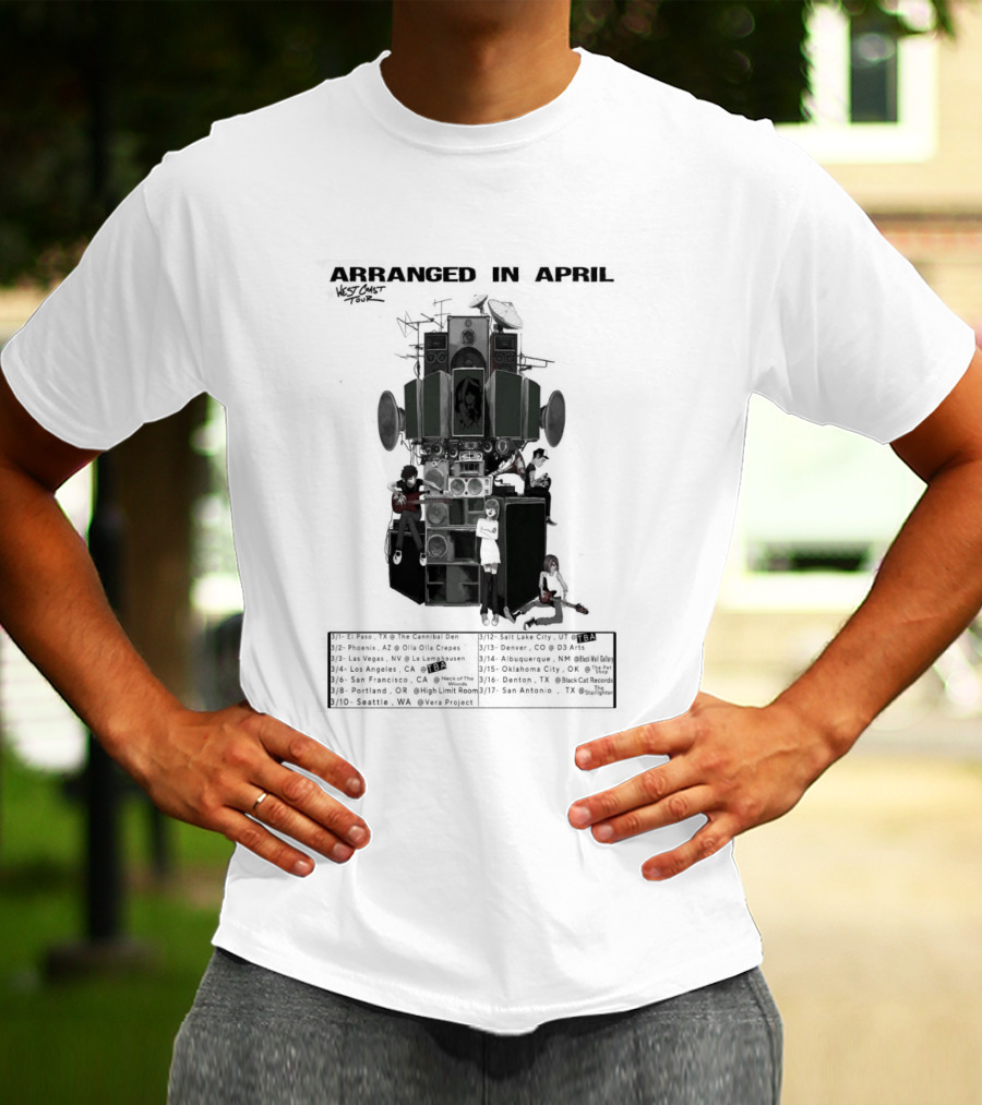 Arranged In April 2026 West Coast Tour Vintage Locomotive T-Shirt