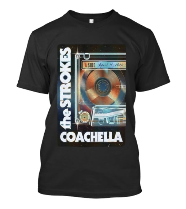 The Strokes A Side Cassette Coachella April 11 2026 Empire Polo Club Indio CA T-Shirt