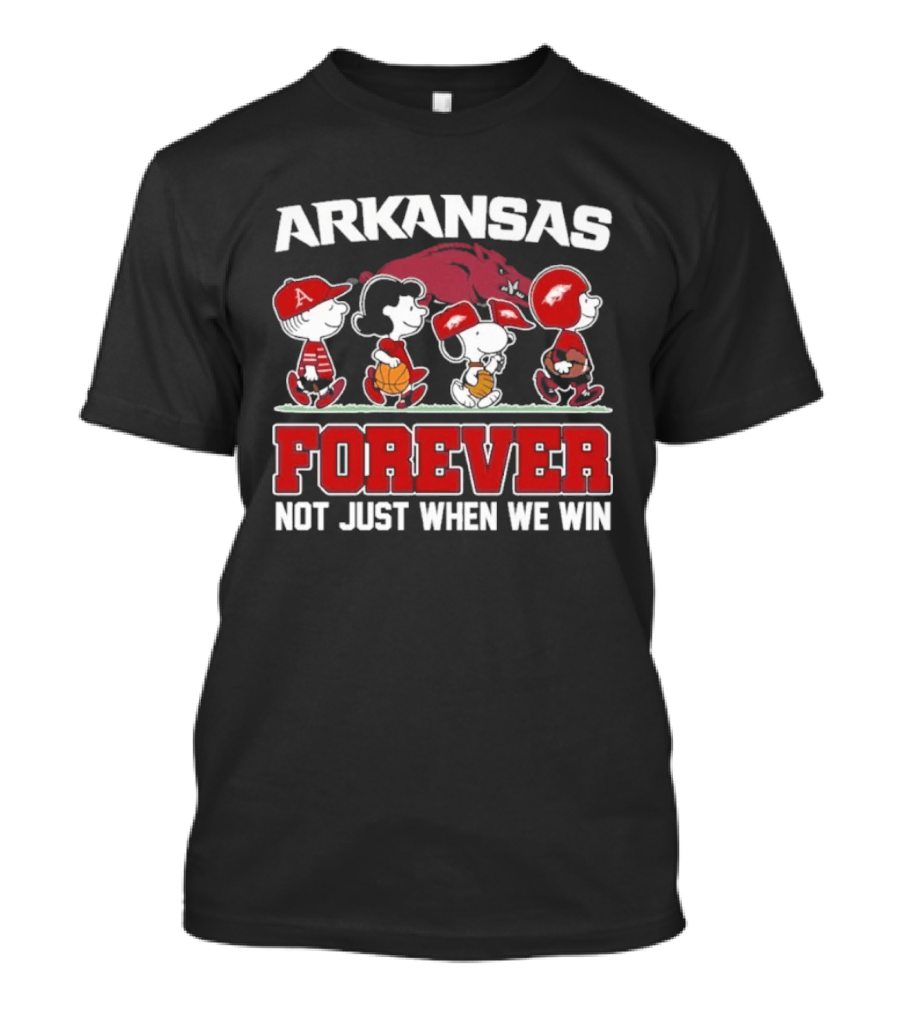 Arkansas Peanuts Abbey Road Forever Not Just When We Win 2026 T-Shirt