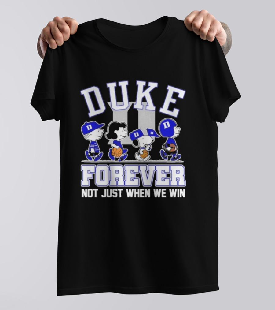 Duke Peanuts Abbey Road Forever Not Just When We Win 2026 T-Shirt