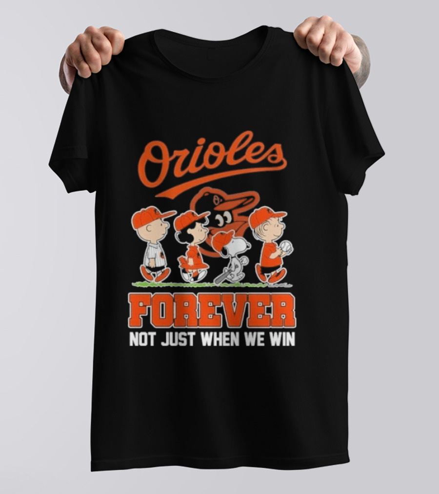 Orioles Peanuts Abbey Road Forever Not Just When We Win 2026 T-Shirt