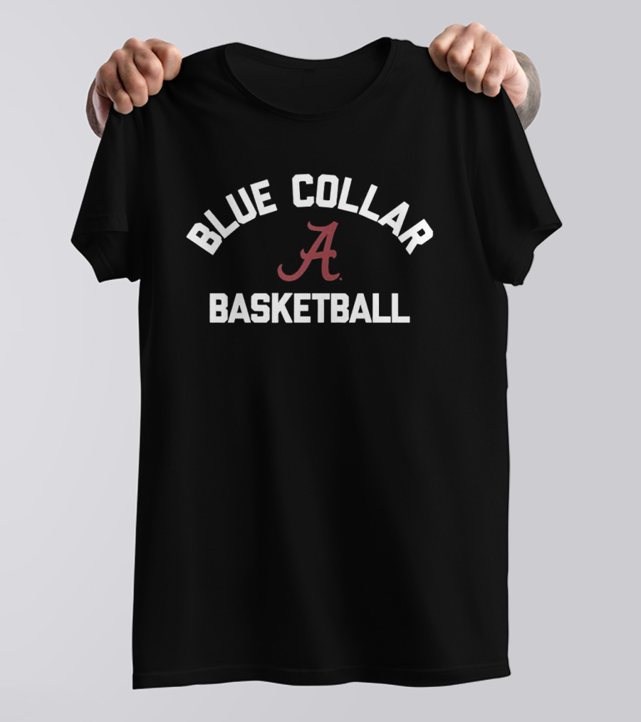 Alabama Crimson Tide Blue Collar Basketball 2026 T-Shirt