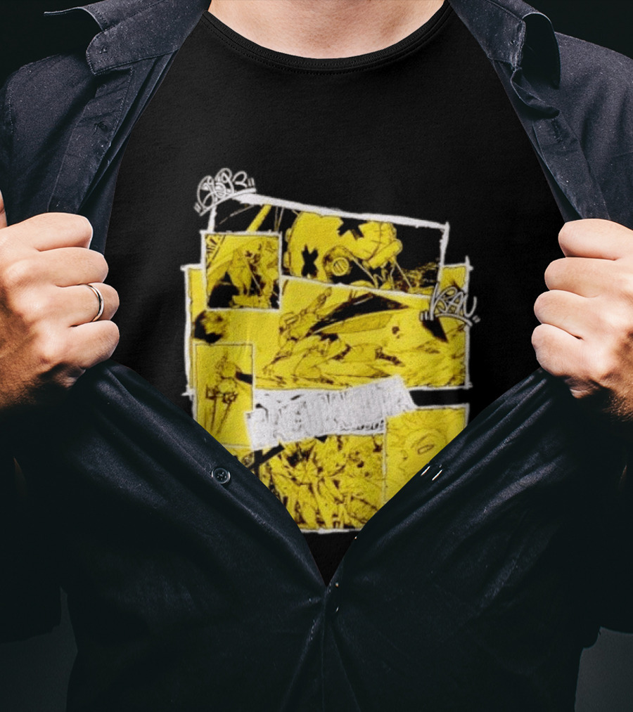Gachiakuta Enjin Manga Panel Collage Yellow And Black Comic T-Shirt