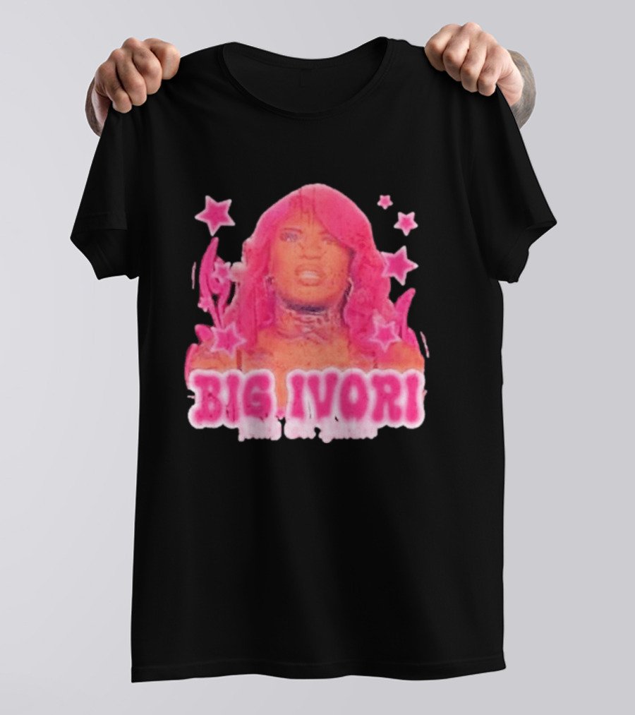 Big Ivori Bitch Got Parked Ivori Minor Stars Retro Pink Aesthetic T-Shirt