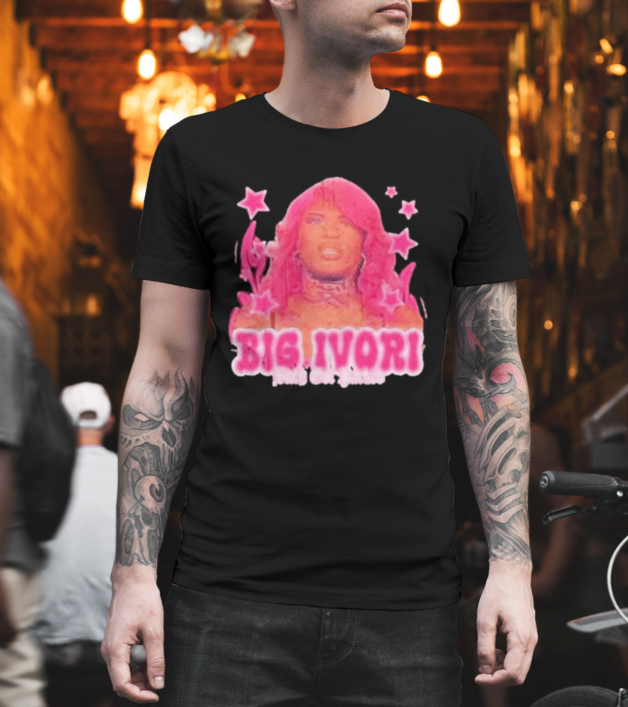 Big Ivori Bitch Got Parked Ivori Minor Stars Retro Pink Aesthetic T-Shirt