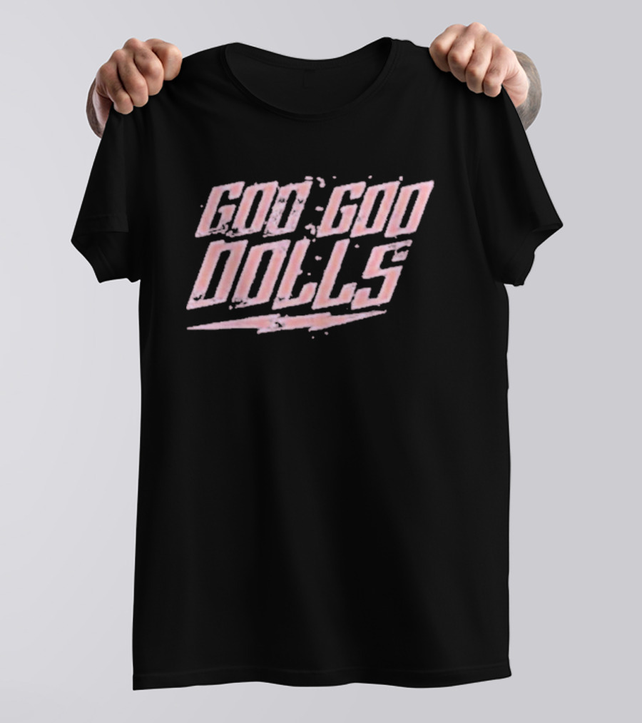 Goo Goo Dolls Lightning Logo Pink T-Shirt