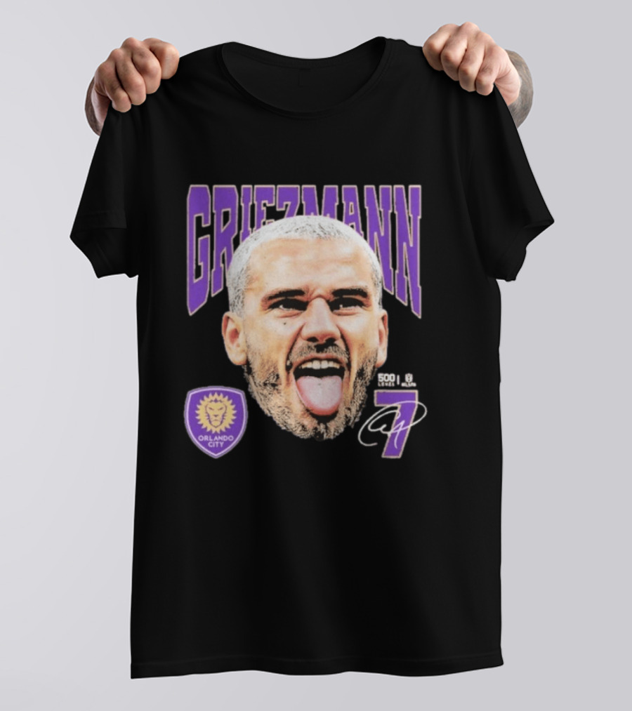 Griezmann Orlando City 7 Soccer Legend Celebration 500 T-Shirt