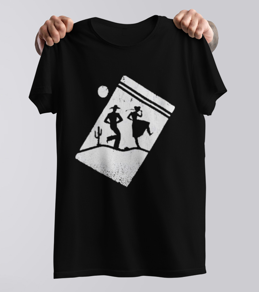 Paul Cauthen Cocaine Country Dancing Silhouette Cowboys Western T-Shirt