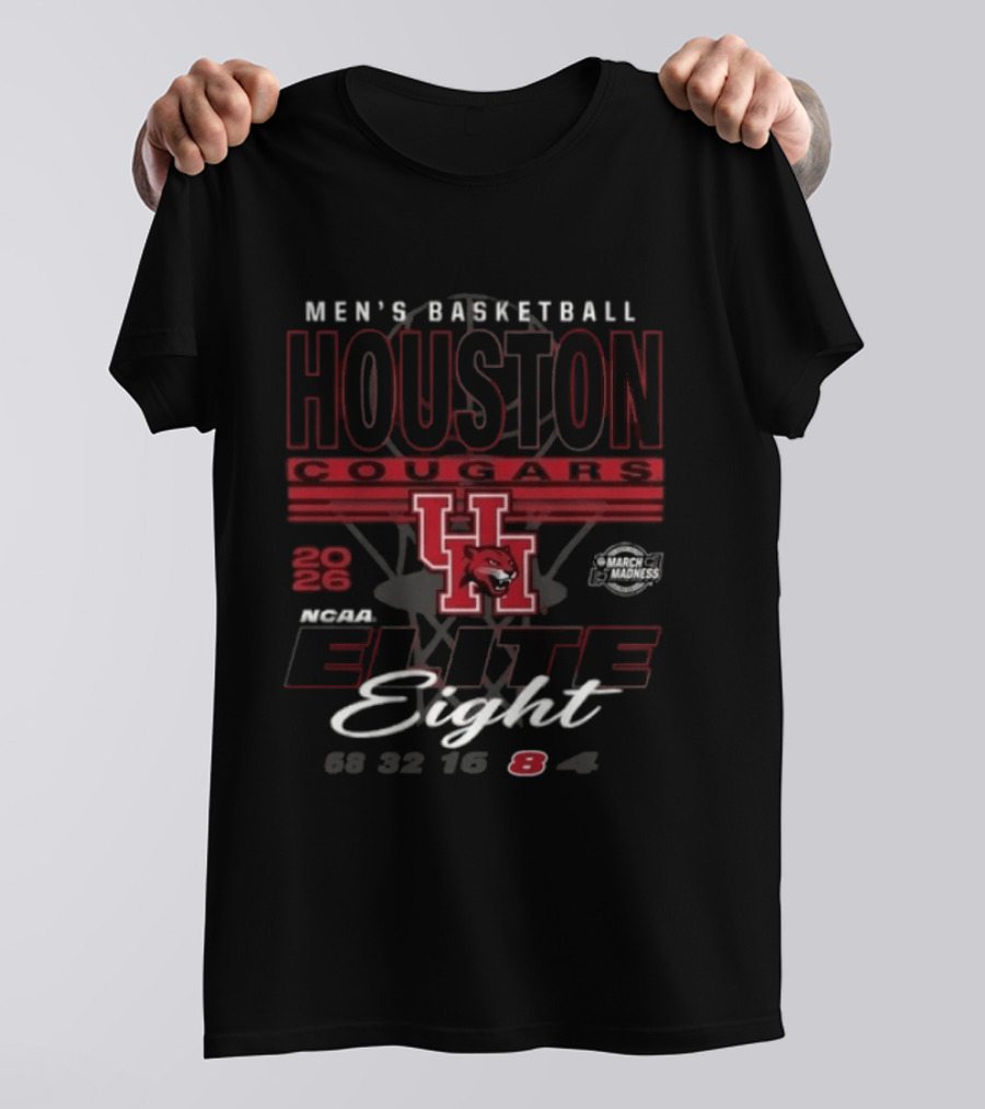 Houston Cougars 2026 Men's Basketball NCAA Elite Eight Bound T-Shirt