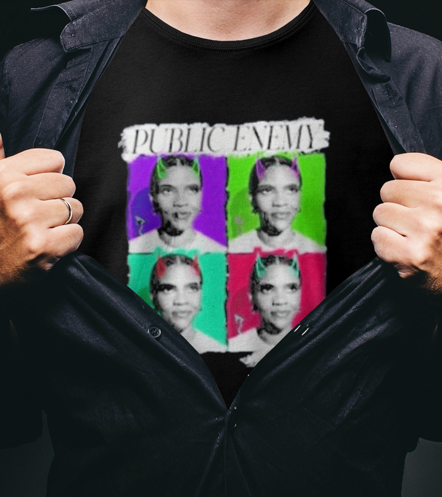 Candace Owens Public Enemy No 1 Pop Art Style Quad T-Shirt