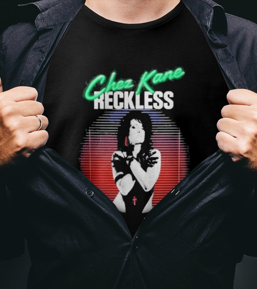 Chez Kane Reckless Punk Woman Retro 80s T-Shirt