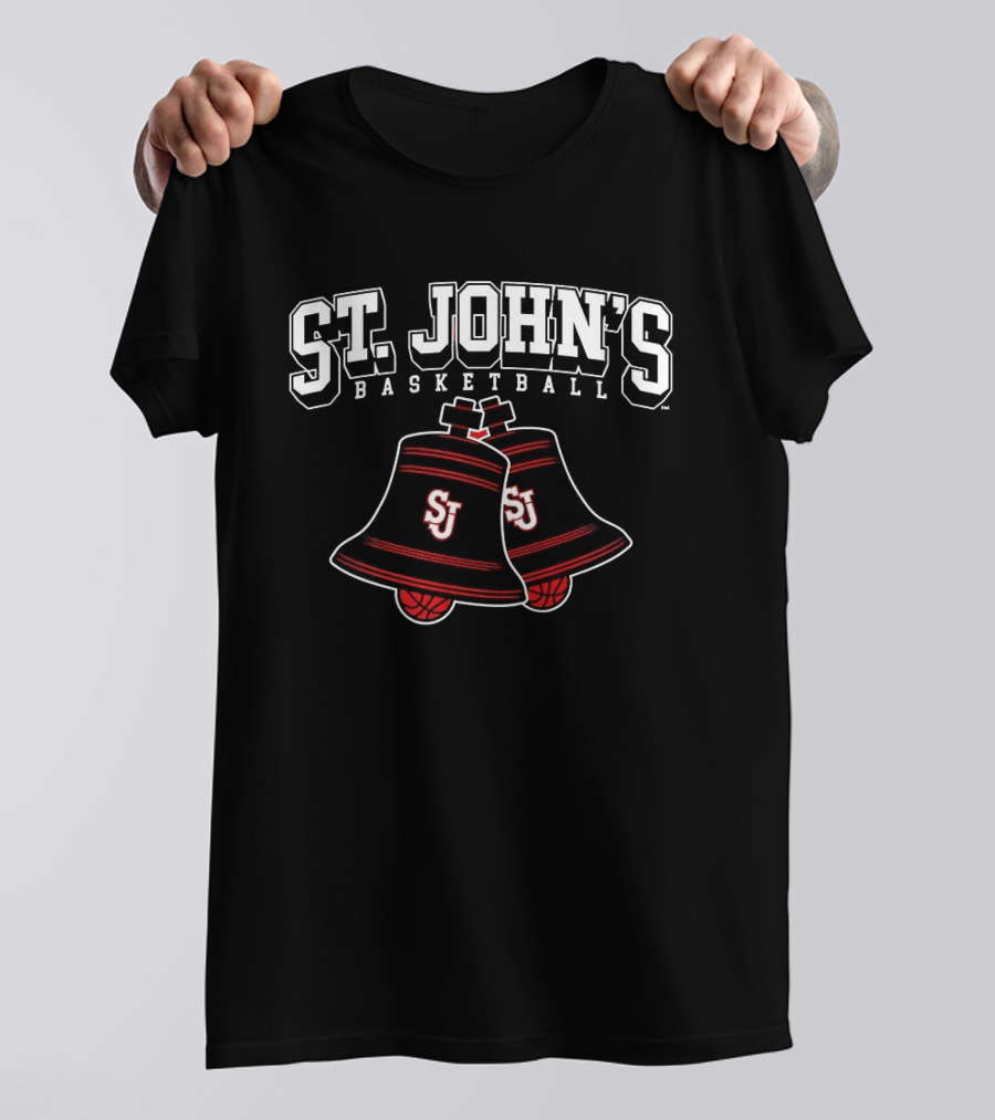 St John's Basketball Church Bells Red Storm Mens Basketball T-Shirt