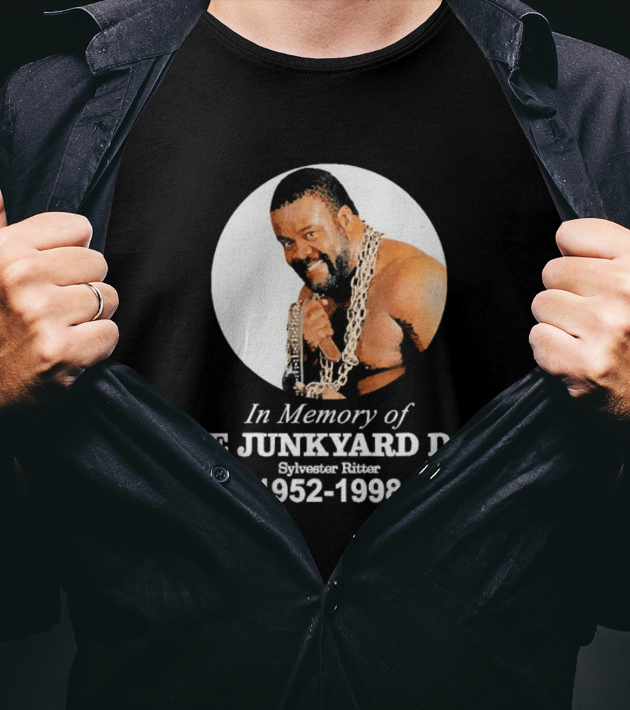 WWE In Memory Of The Junkyard Dog Sylvester Ritter 1952 1998 T-Shirt