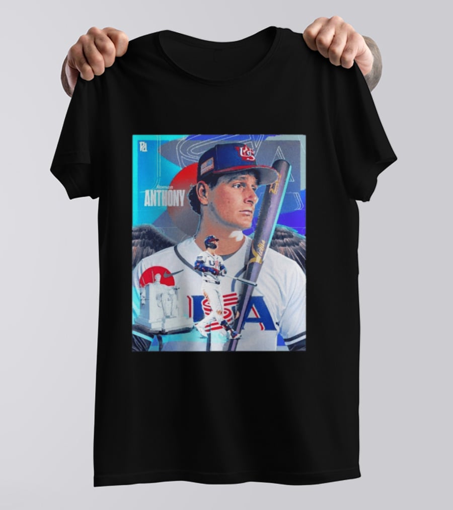 Roman Anthony USA Baseball 2026 World Baseball Classic Team Player T-Shirt