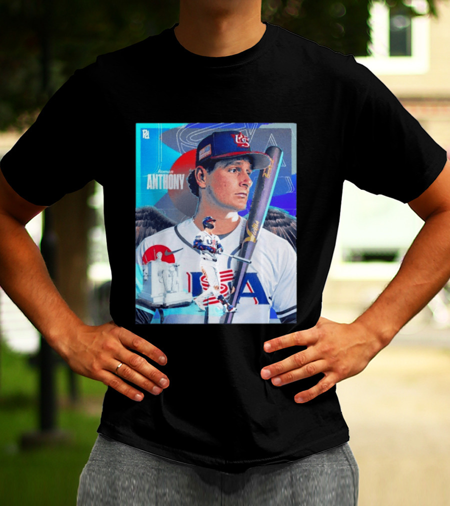 Roman Anthony USA Baseball 2026 World Baseball Classic Team Player T-Shirt