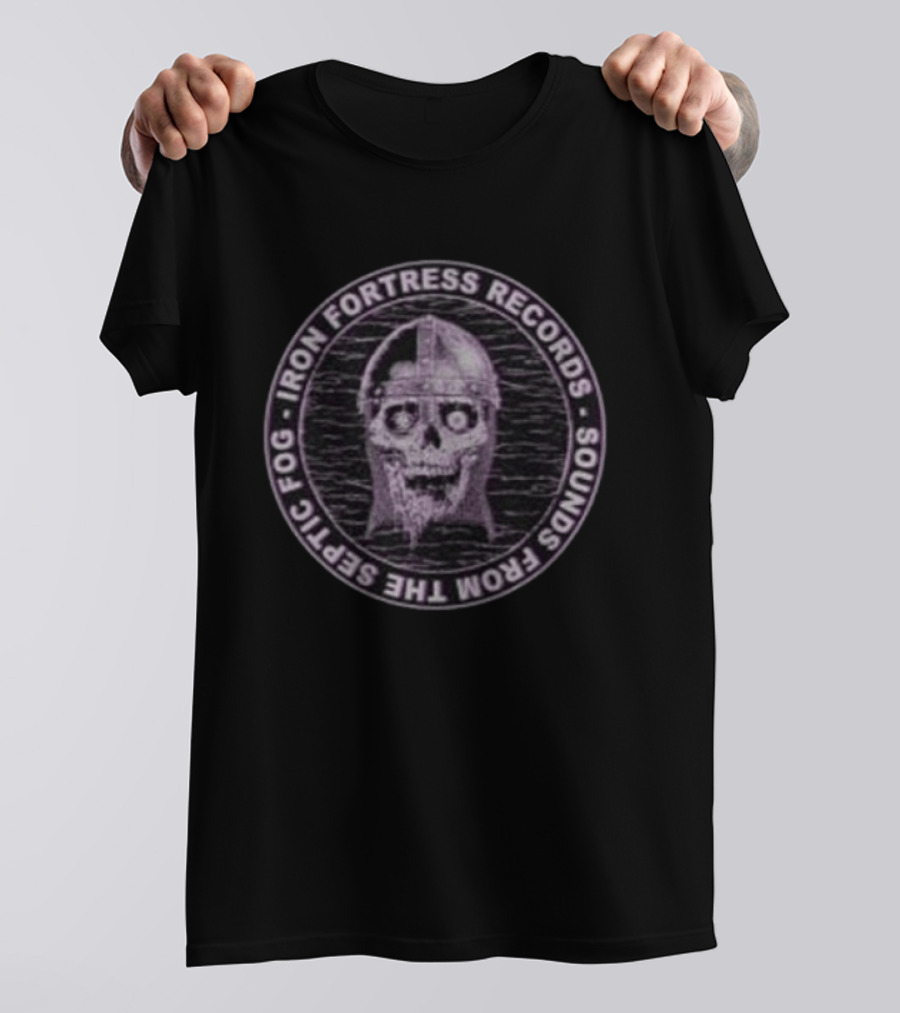 Iron Fortress Records Sounds From The Septic Fog Skull Helmet T-Shirt