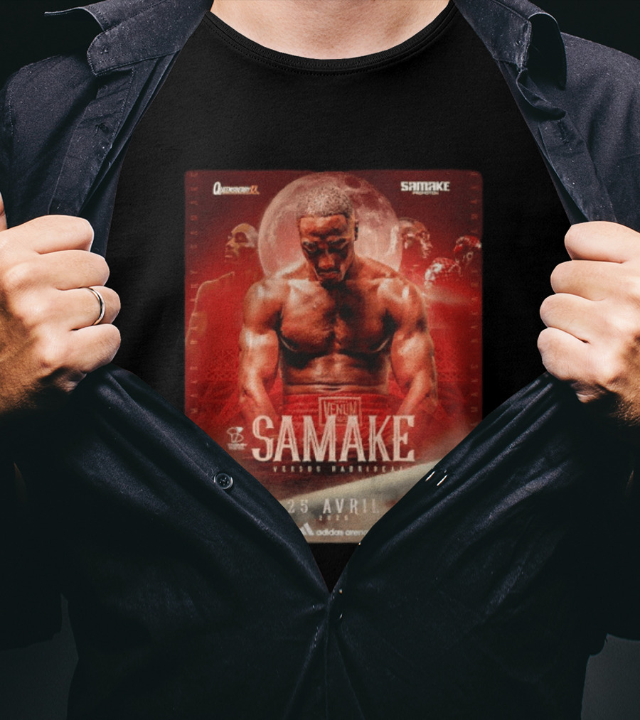 Samake Versus Hadribeaj 2026 Venum Boxing Match Adidas Arena April 25 T-Shirt