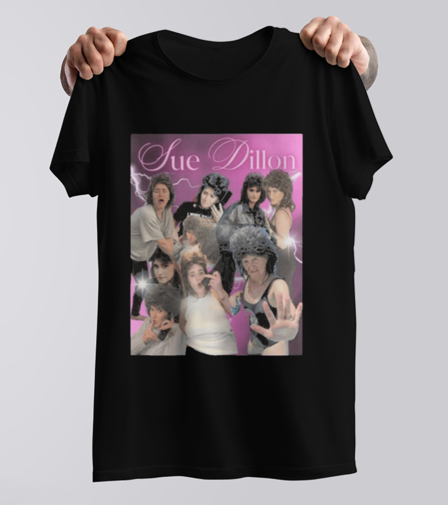 Sue Dillon Collage Vintage Aesthetic 80s Look T-Shirt