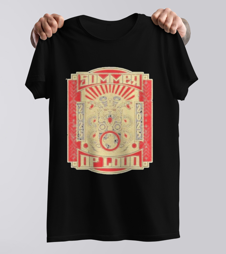 Summer 2025 Loud Festival Vibrant Red Dragon Speaker T-Shirt