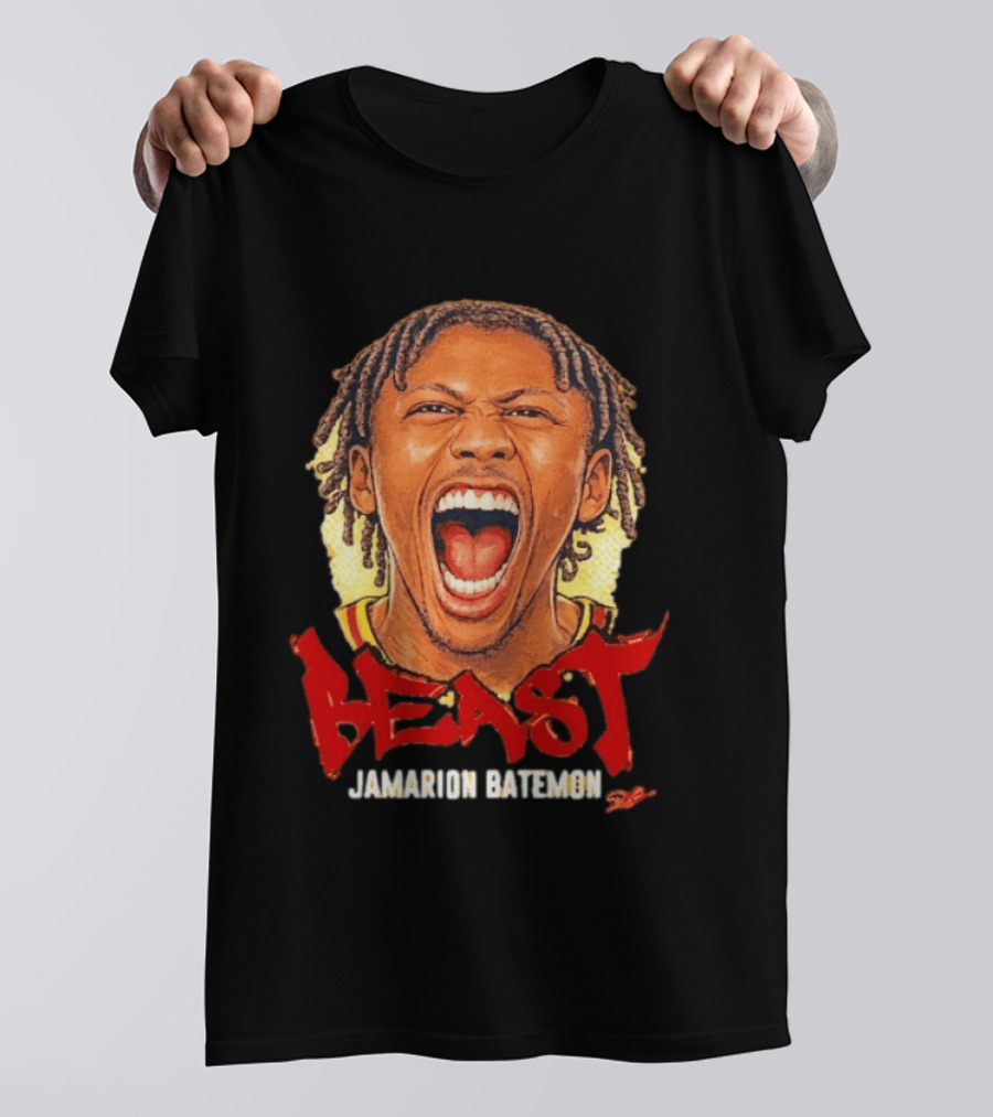 Iowa State Cyclones The Beast Jamarion Batemon Scream Big Head T-Shirt