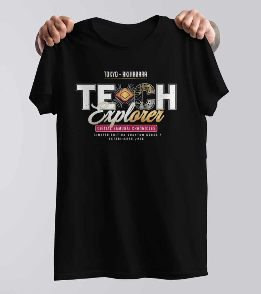 Tokyo Akihabara Tech Explorer Digital Samurai Chronicles Limited Edition Quantum Mods 2026 T-Shirt