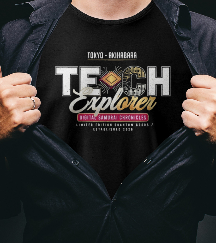 Tokyo Akihabara Tech Explorer Digital Samurai Chronicles Limited Edition Quantum Mods 2026 T-Shirt