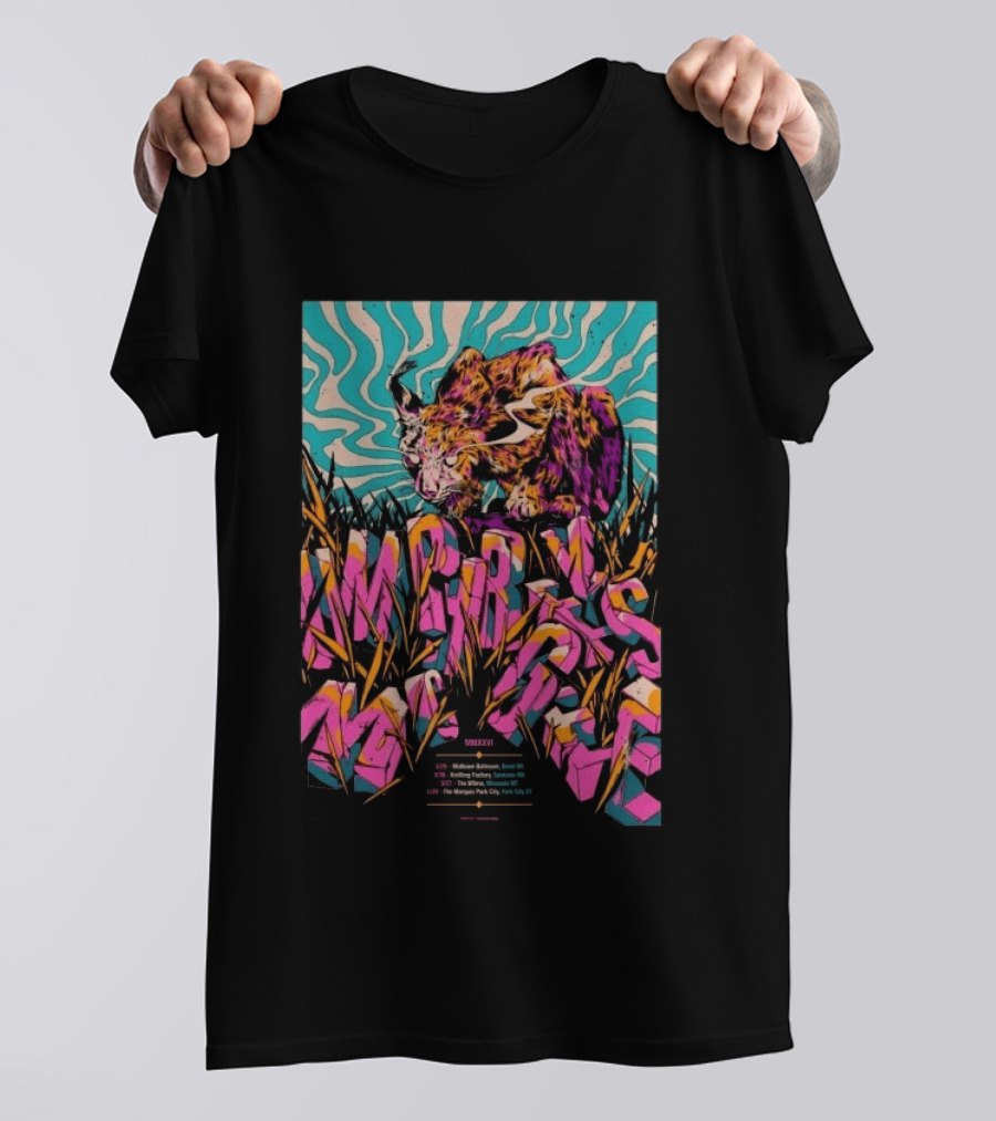 Umphrey's McGee Bend OR March 25 2026 Midtown Ballroom Tour MMXXVI Psychedelic Tiger T-Shirt