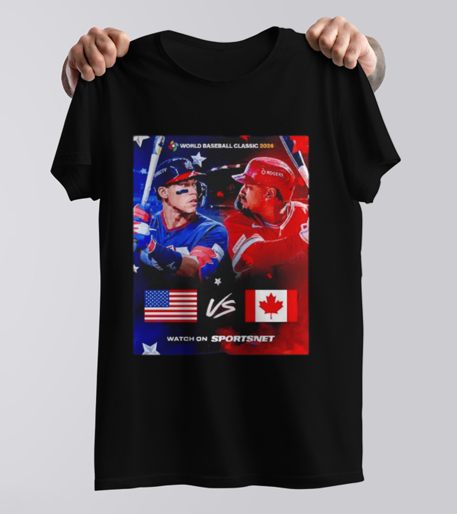 World Baseball Classic 2026 USA Vs Canada Sportsnet Event T-Shirt