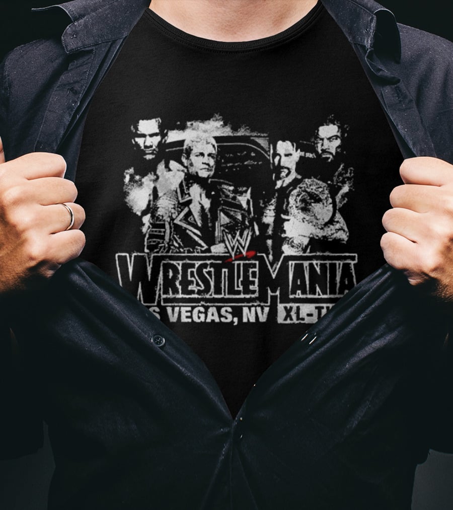 WrestleMania Las Vegas NV XL Two WWE Legends T-Shirt