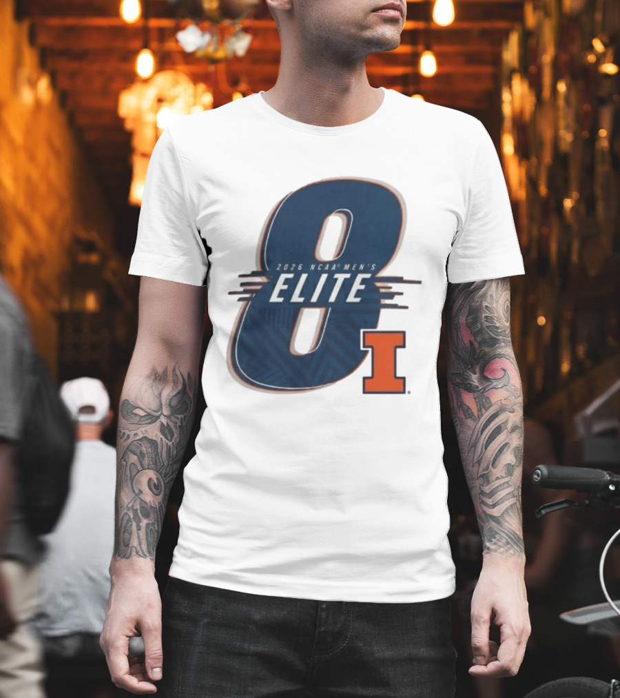 2026 NCAA Men's Elite 8 Illinois Fighting Illini I T-Shirt
