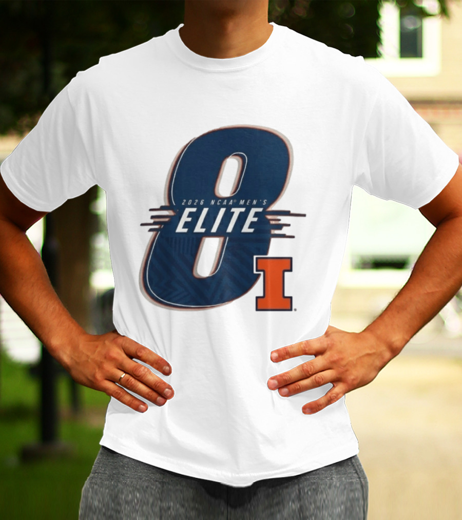 2026 NCAA Men's Elite 8 Illinois Fighting Illini I T-Shirt