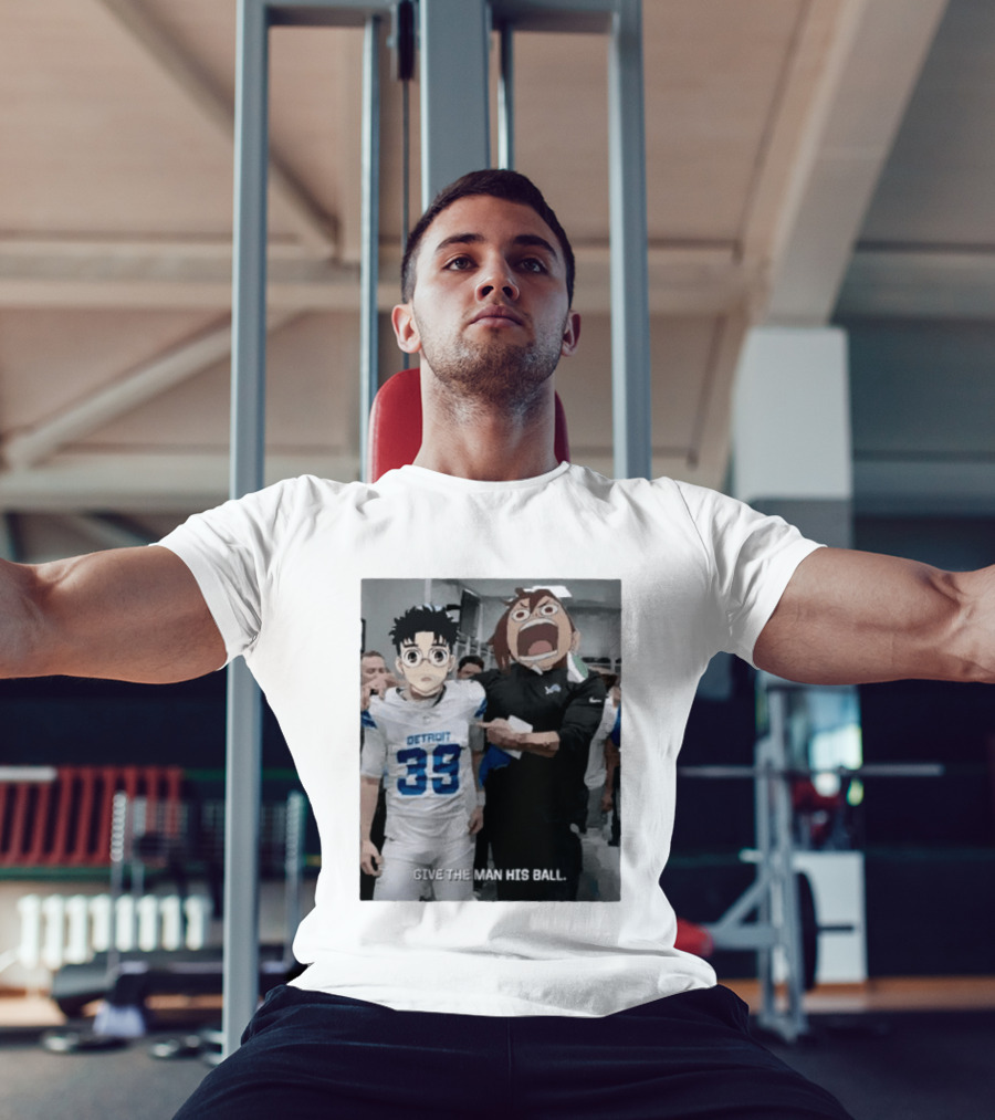 Detroit Lions Anime Give The Man His Ball T-Shirt