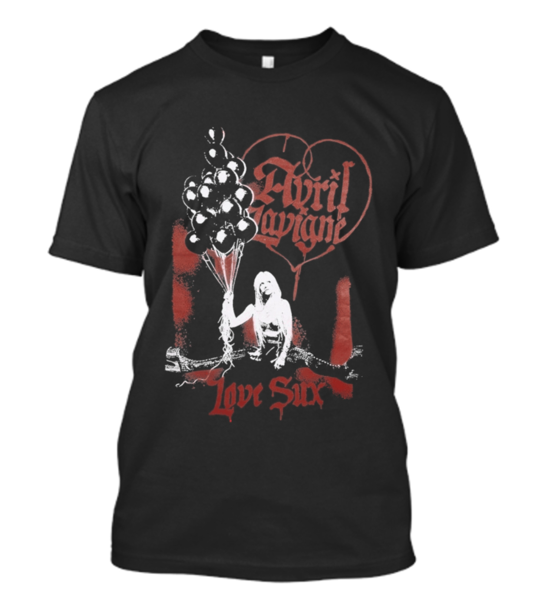 Avril Lavigne Love Sux Heart Balloon T-Shirt