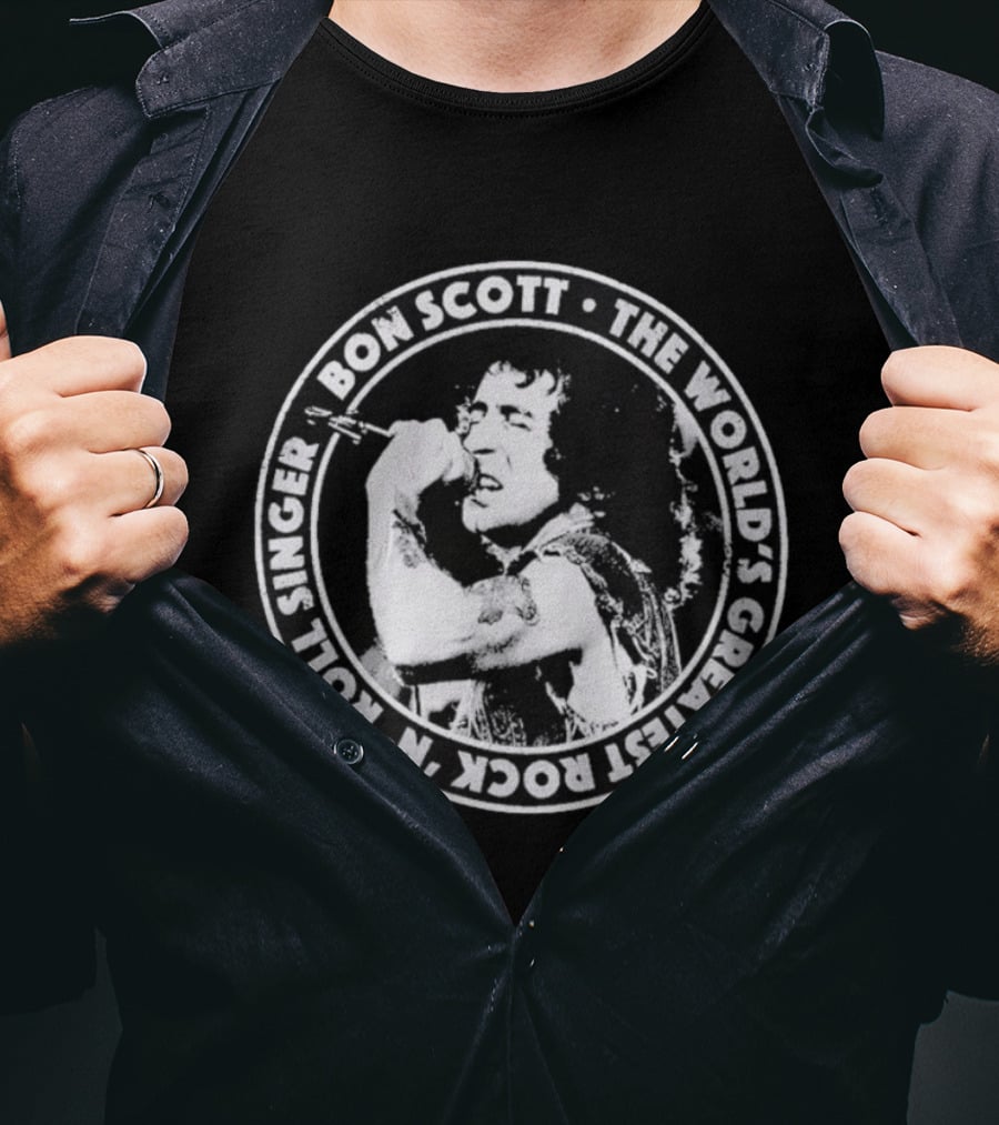 Bon Scott World's Greatest Rock N Roll Singer T-Shirt