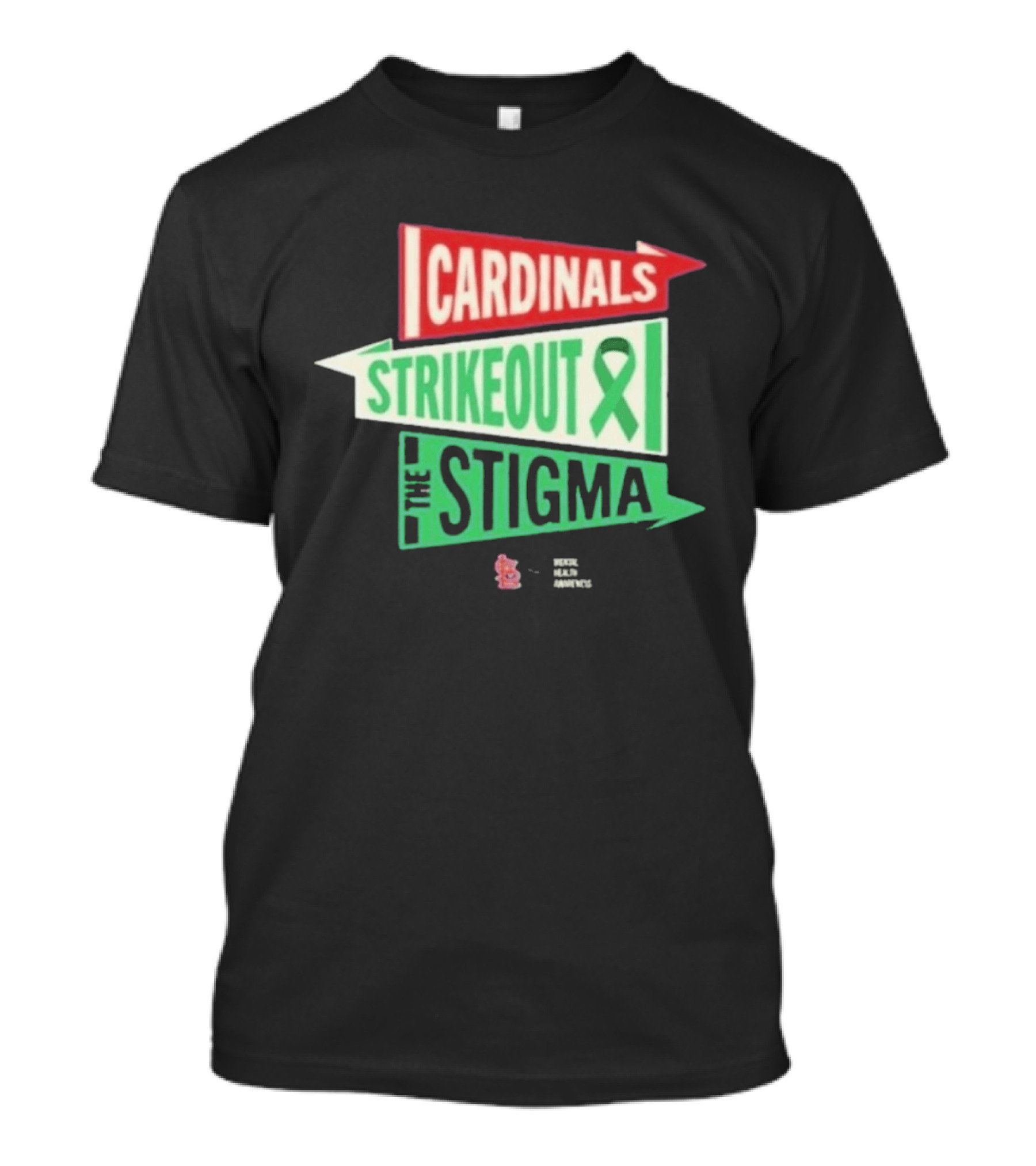 Cardinals Strikeout The Stigma Mental Health Awareness 2026 T-Shirt