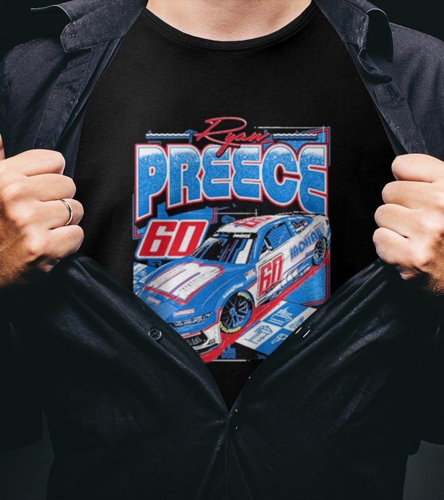 Ryan Preece 2025 Mohawk RFK 60 NASCAR Racing Car T-Shirt