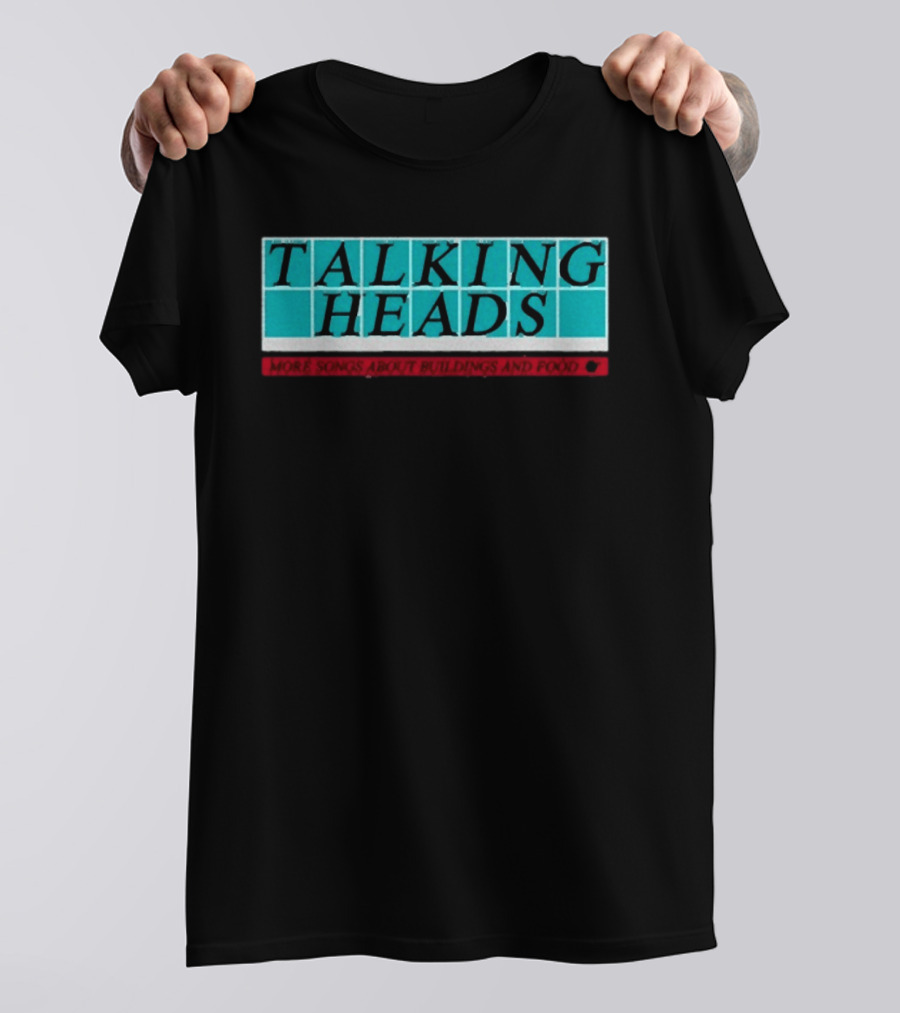 Talking Heads More Songs About Buildings And Food Tiled Block T-Shirt