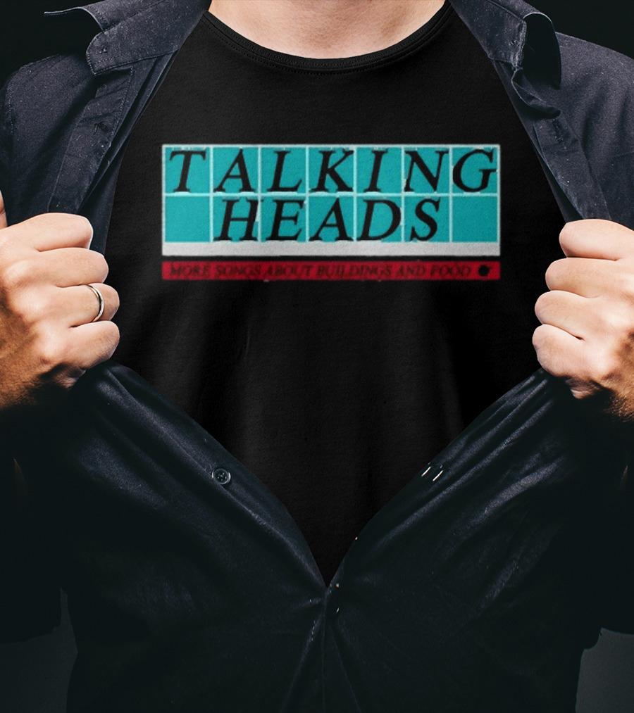 Talking Heads More Songs About Buildings And Food Tiled Block T-Shirt