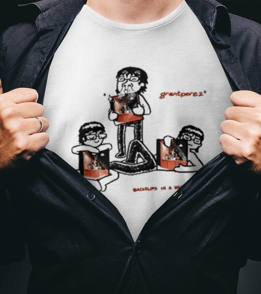 Backflips In A Restaurant Tour Grantperez Sketch T-Shirt