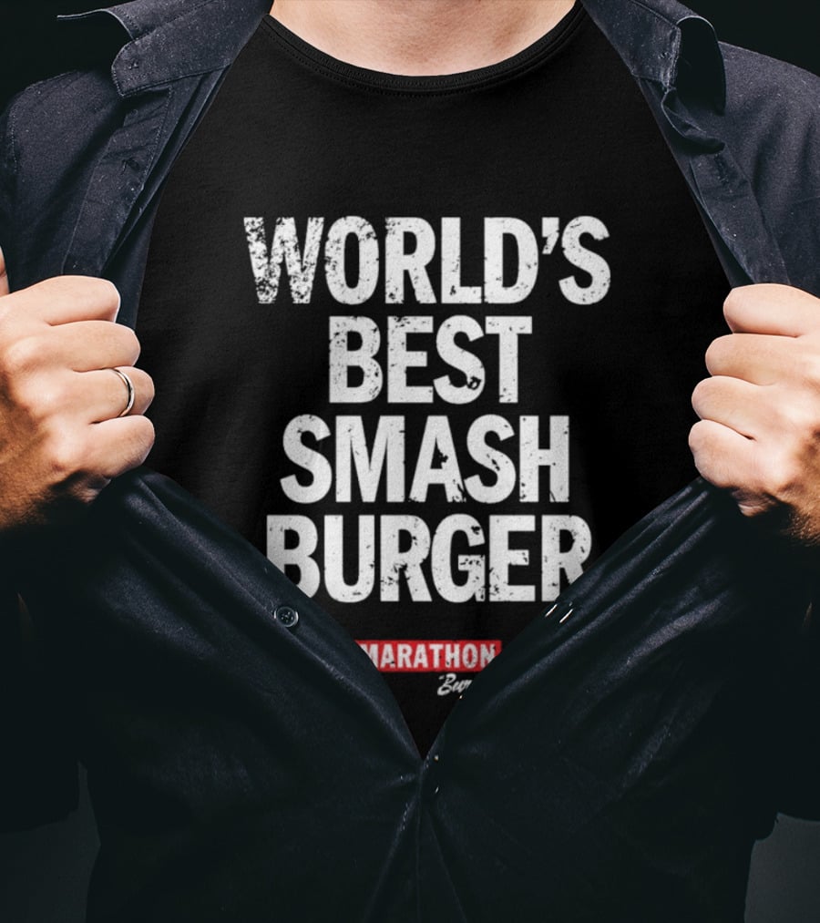 World's Best Smash Burger Marathon Burger T-Shirt