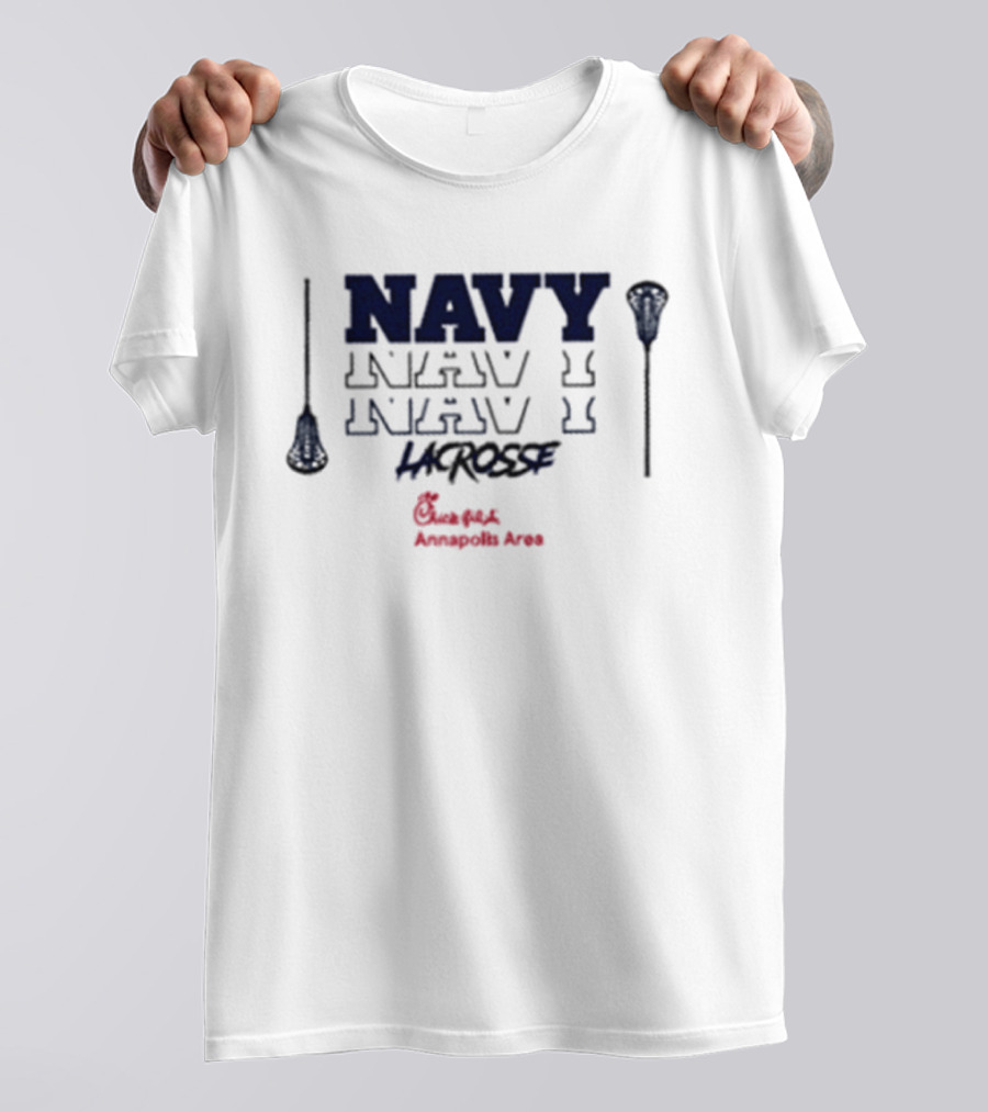 Navy Lacrosse Chick Fil A Annapolis Area T-Shirt