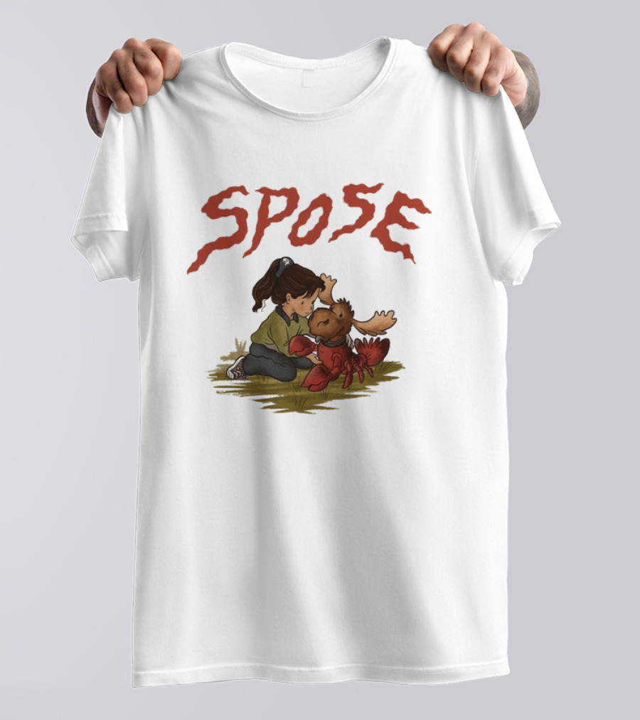 Spose Moose Lobster Ringer Child Petting Hybrid T-Shirt