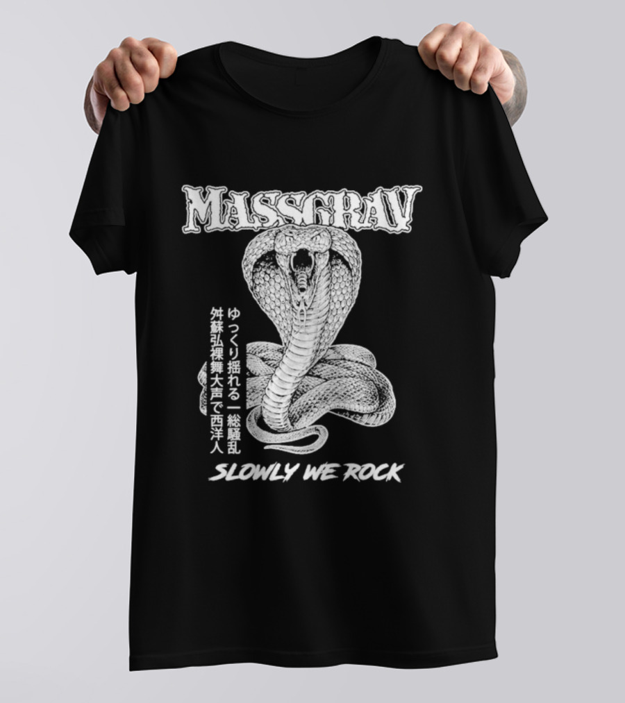 Massgrav Slowly We Rock Cobra Snake Tattoo T-Shirt